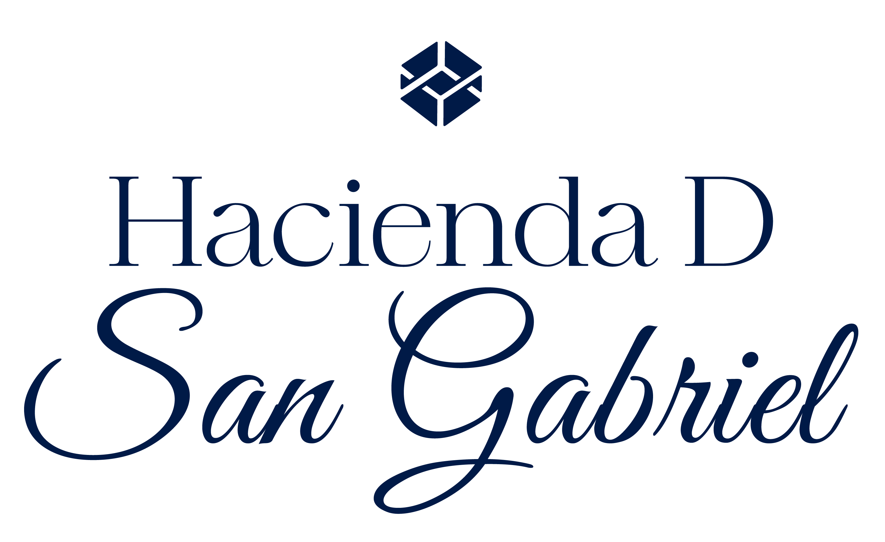 Hacienda D San Gabriel logo azul